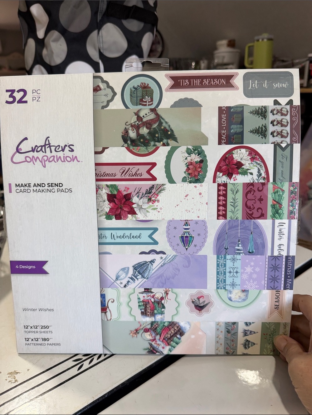 Crafters Companion Winter Wishes Make and Send Card Making Pad